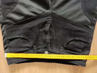 Pantaloni moto neri con protezioni Loong Biker