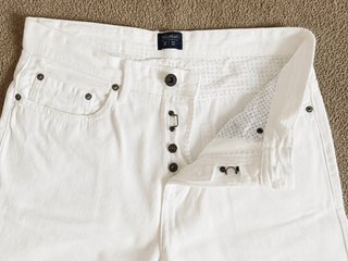 Pantalón corto vaquero blanco Pull&Bear T.42