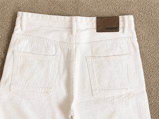 Pantalón corto vaquero blanco Pull&Bear T.42