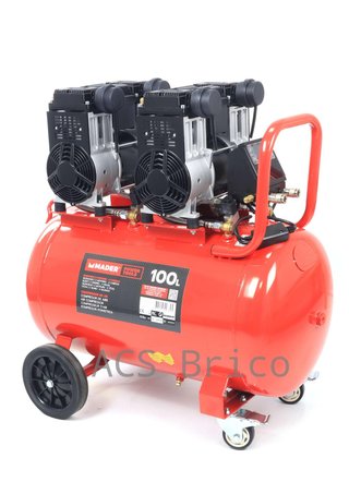 Compresor de Aire Silencioso con LCD 100L - 6 Hp - 09389 - Mader