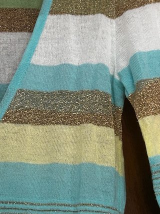 Cardigan Zara Rayas Multicolor