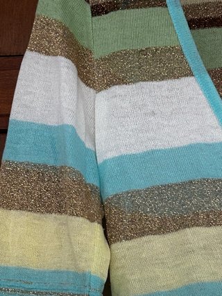 Cardigan Zara Rayas Multicolor