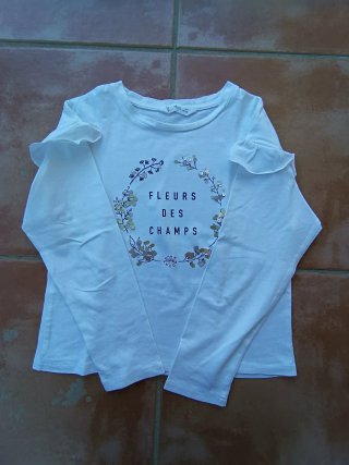 Camiseta Mango flores 7-8 años