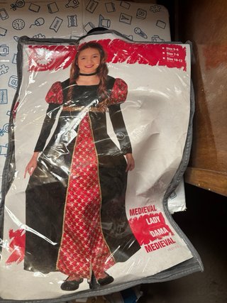 Disfraz Vestido Medieval Dama Niña