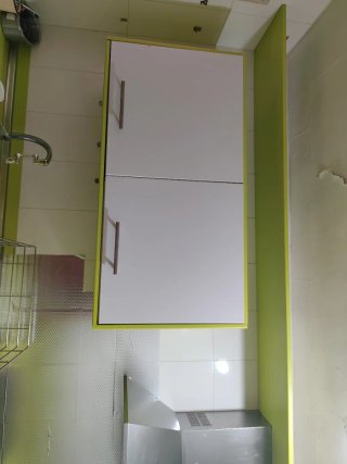 Cocina modular verde y blanca Medidas aproximadame