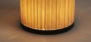 Lampada da terra orientale in tessuto beige