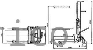 Apilador Manual 400 Kg - 1500 mm - 10562