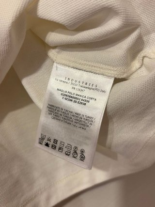 Polo Moncler Bianco Taglia XL