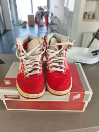 Zapatillas Nike Vintage Cuadros Rojo y Blanco