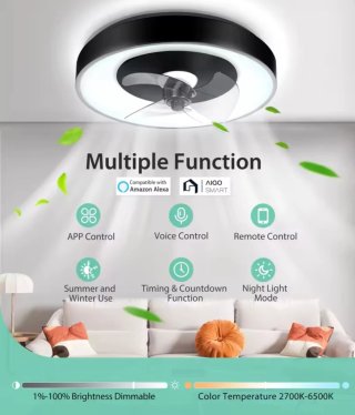 Ventilador LED Aigostar