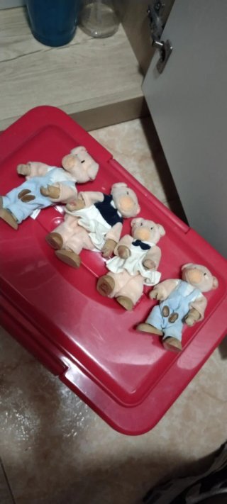4 Muñecos Chapó y Madera Nuevos