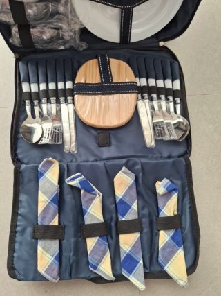 Carrito de compras/picnic azul