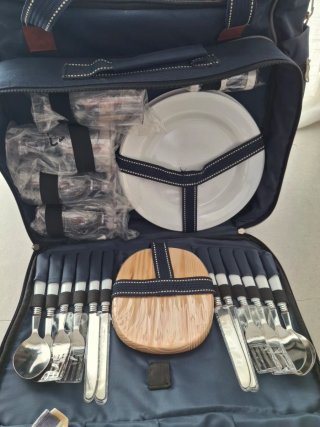 Carrito de compras/picnic azul