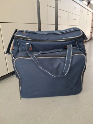 Carrito de compras/picnic azul