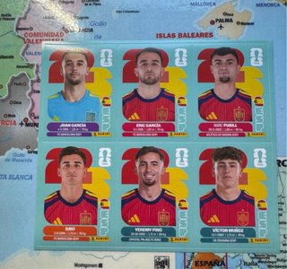 Lámina 6 Cromos Actualización España Mundial 26