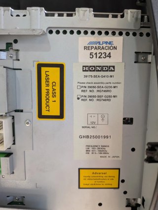 Radio Honda Accord 2003-2007