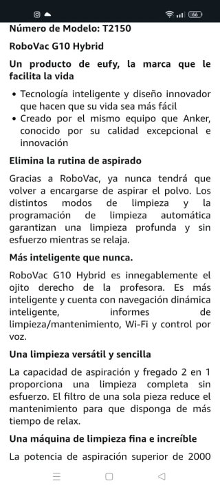 Robot Aspirador Eufy 2 en 1