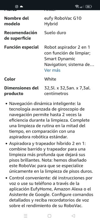 Robot Aspirador Eufy 2 en 1
