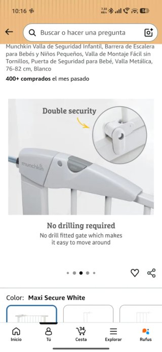 Valla Seguridad Munchkin Maxi-Secure