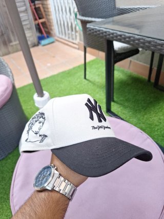Gorra New Era NY Yankees Blanca y Negra