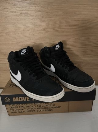 Nike Court Vision Mid NN Negro Blanco