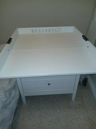Cómoda cambiador SUNDVIK IKEA blanca