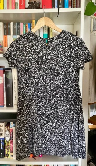 Vestido Mango Negro y Blanco