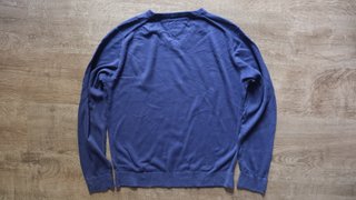 Tommy Hilfiger Men’s Blue V-Neck Jumper Size L