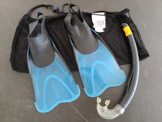 Aletas y tubo de snorkel Tribord