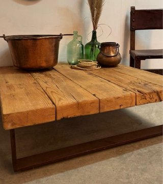 Lote Muebles Antiguos Madera y Piel