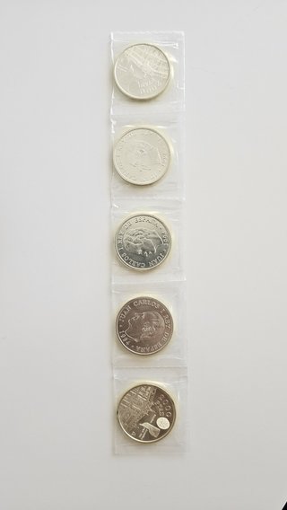 5 Monedas Plata 2000 Pesetas 1994