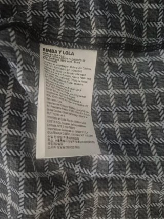 Camisa Bimba y Lola Cuadros