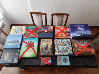 Lote Juegos de Mesa: Ark Nova, Scythe, ISSVanguard