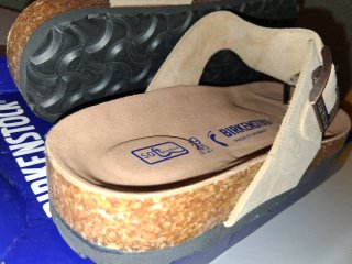 Chanclas Birkenstock Beige/Marrón Talla 39