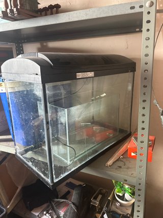 Pecera grande con tapa 80L