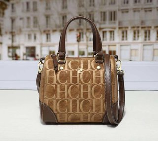 Bolso Carolina Herrera Marrón Dorado