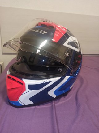 Casco LS2 FF390 Breaker Android Azul/Rojo