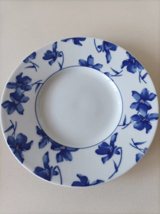 Platos Vista Alegre Flor Azul Porcelana
