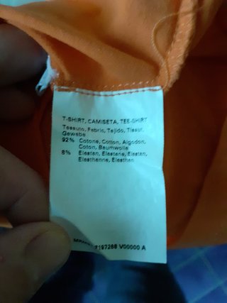 T-shirt arancione Persona taglia S