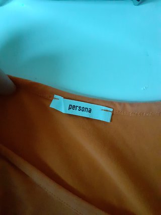 T-shirt arancione Persona taglia S