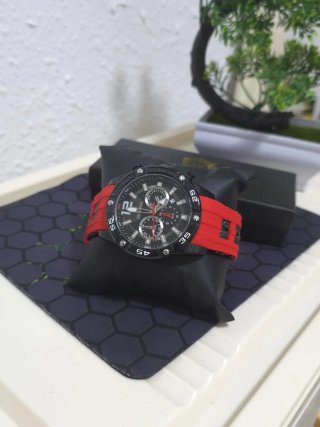 Reloj Negro y Rojo Hombre