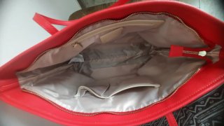 Borsa Biblos rosso corallo
