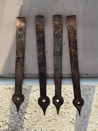 4 Bisagras Antiguas Hechas a Mano precio unidad