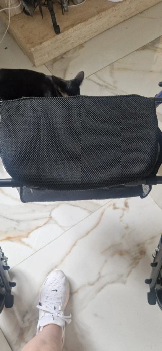Andador adulto azul con cesta