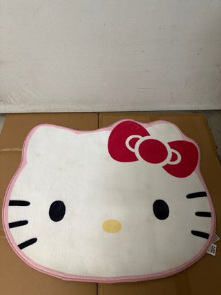 Alfombra Hello Kitty Rosa y Blanca