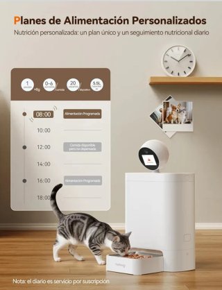 Comedero Automático 5.5L Wifi Cámara