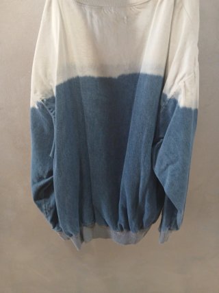 Sudadera efecto teñido azul y blanco *negociable*