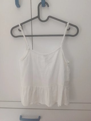 Blusa tirantes Pull&Bear blanca