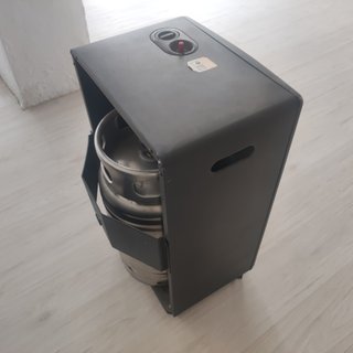 Estufa de gas con botella