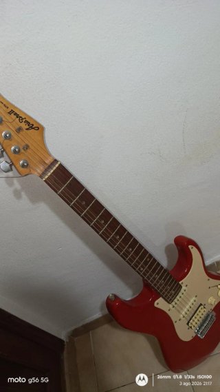 Guitarra Eléctrica Aria Pro II Roja